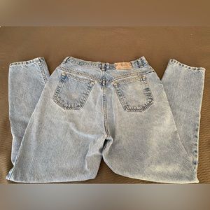 Vintage 90’s G.H. Bass Faded Denim Jeans 12 petite 30W x 27L 5 pocket & rivets